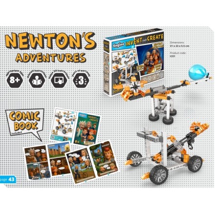 Engino Invent and Create: Newtons Adventures 4-in-1 STEAM Building Kit(IC01)