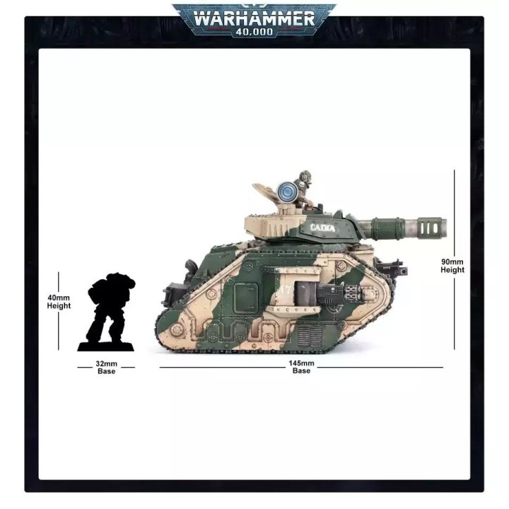 Warhammer 40000 Astra Militarum: Leman Russ Battle Tank Figure