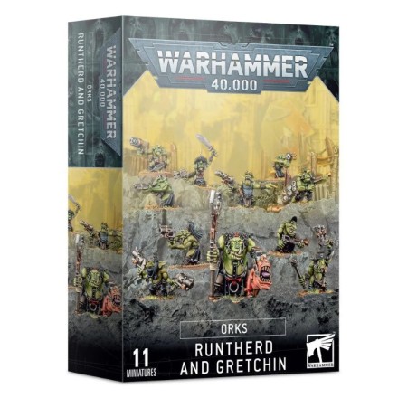 Warhammer 40000 Orks: Runtherd and Gretchin Figure