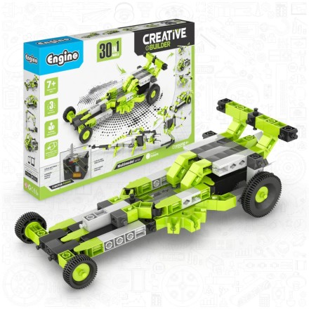 Engino Creative Builder: Σετ 30 Μηχανοκίνητων Μοντέλων - Παιχνίδια Μηχανικής STEM για Παιδιά Ηλικίας 7+(3030)