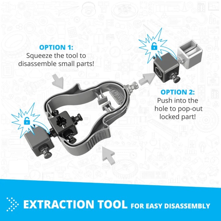 Engino Inventor Motorized- 4 Wheeled Extreme Bike: STEM Mechanical Toys for Kids Ages 9+ (10 Models to Build)IN51