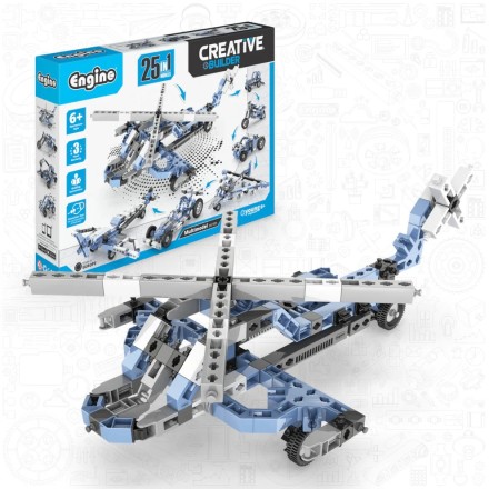 Engino Creative Builder: Σετ 25 Πολυμοντέλων - Παιχνίδια Μηχανικής STEM για παιδιά ηλικίας 6+ (25 Μοντέλα για Κατασκευή)2531