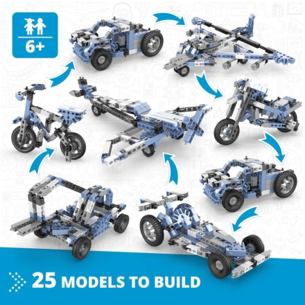 Engino Creative Builder: Σετ 25 Πολυμοντέλων - Παιχνίδια Μηχανικής STEM για παιδιά ηλικίας 6+ (25 Μοντέλα για Κατασκευή)2531