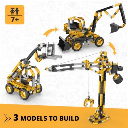 Engino Σετ Μηχανημάτων Ψηλού Γερανού Creative Builder Εκπαιδευτικά Παιχνίδια Μηχανικής για Παιδιά Ηλικίας 6+(CB-M40)