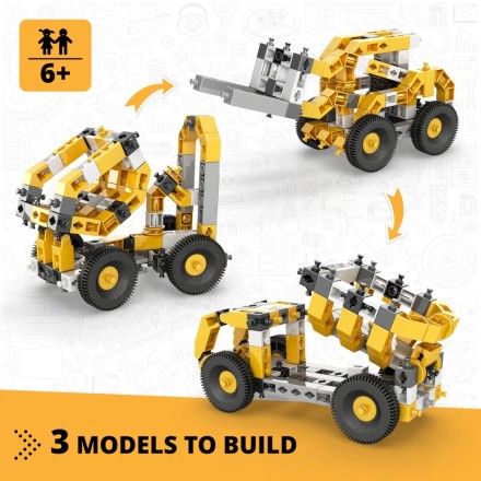 Engino Σετ Μηχανημάτων Ανατρεπόμενου Φορτηγού Creative Builder: Παιχνίδια Κατασκευής για Παιδιά Ηλικίας 6+(CB-M10)