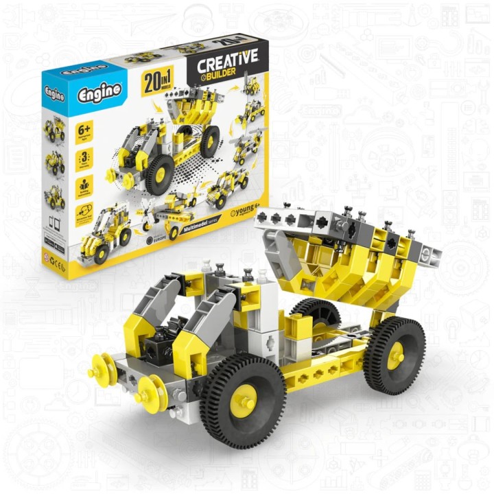 Engino Creative Builder: Σετ 20 Πολυμοντέλων - Παιχνίδια Κατασκευής STEM για Παιδιά Ηλικίας 6+ (20 Μοντέλα για Κατασκευή)2031