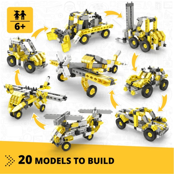 Engino Creative Builder: Σετ 20 Πολυμοντέλων - Παιχνίδια Κατασκευής STEM για Παιδιά Ηλικίας 6+ (20 Μοντέλα για Κατασκευή)2031