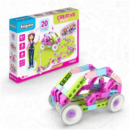 Engino Creative Builder: Σετ 20 Σχεδιαστών Μοντέλων - Παιχνίδια STEM για Παιδιά Ηλικίας 6+ (20 Μοντέλα για Κατασκευή)CB-D20