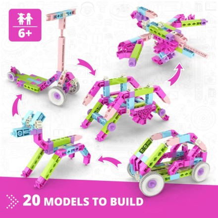 Engino Creative Builder: Σετ 20 Σχεδιαστών Μοντέλων - Παιχνίδια STEM για Παιδιά Ηλικίας 6+ (20 Μοντέλα για Κατασκευή)CB-D20