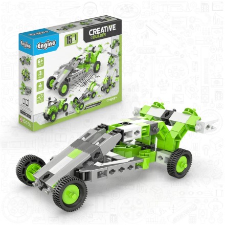 Engino Creative Builder: Σετ 15 Πολυμοντέλων - Παιχνίδια Μηχανικής STEM για Παιδιά Ηλικίας 6+ (15 Μοντέλα για Κατασκευή)1531