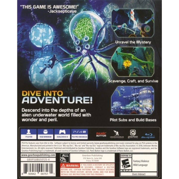Subnautica PS4 GAMES