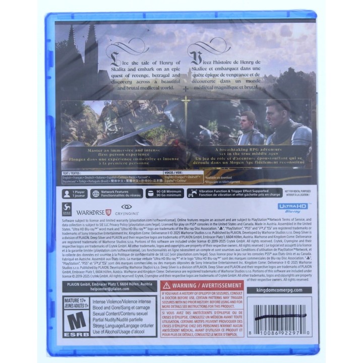 Kingdom Come: Deliverance II PS5 Game