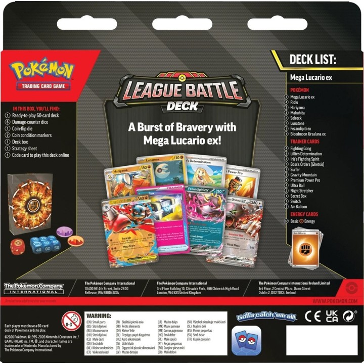 Pokémon TCG: Mega Lucario ex League Battle Deck(POK103601)