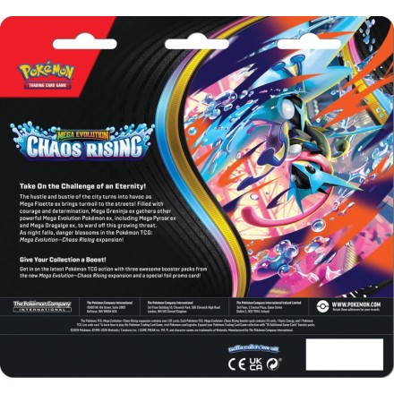 Pokemon TCG Mega Evolution: Chaos Rising - Charmeleon 3-Pack Blister