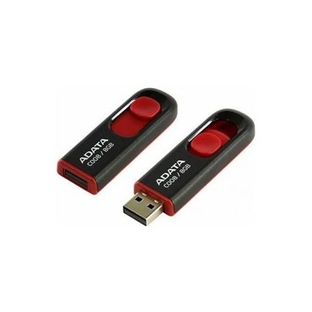 Adata C008 64GB USB flash drive USB Type-A 2.0 Black Red (AC008-64G-RKD) (ADAAC008-64G-RKD)