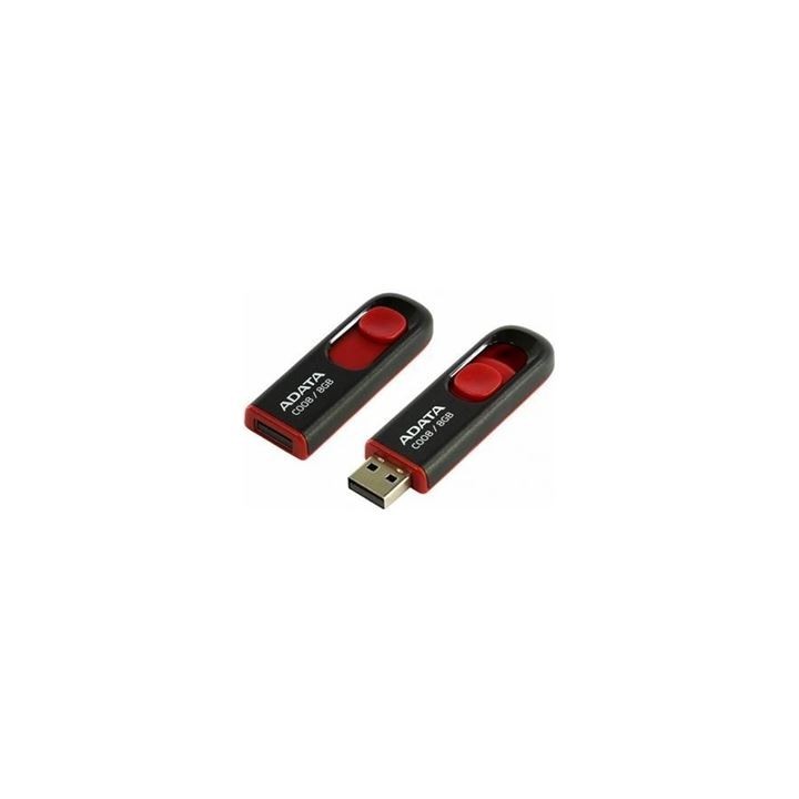 Adata C008 64GB USB flash drive USB Type-A 2.0 Black Red (AC008-64G-RKD) (ADAAC008-64G-RKD)
