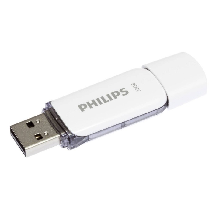 Philips Snow 32GB USB 2.0 Λευκό (FM32FD70B/00)