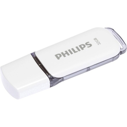 Philips Snow 32GB USB 2.0 Λευκό (FM32FD70B/00)