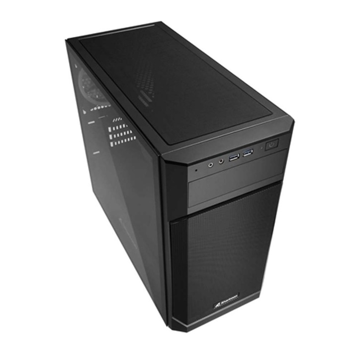 Sharkoon V1000 RGB Gaming Mini Tower Κουτί Υπολογιστή με Πλαϊνό Παράθυρο Μαύρο