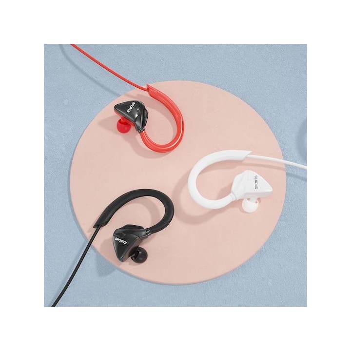 Mobile Earphone Ακουστικά Sport Music Taxi X-603 Black
