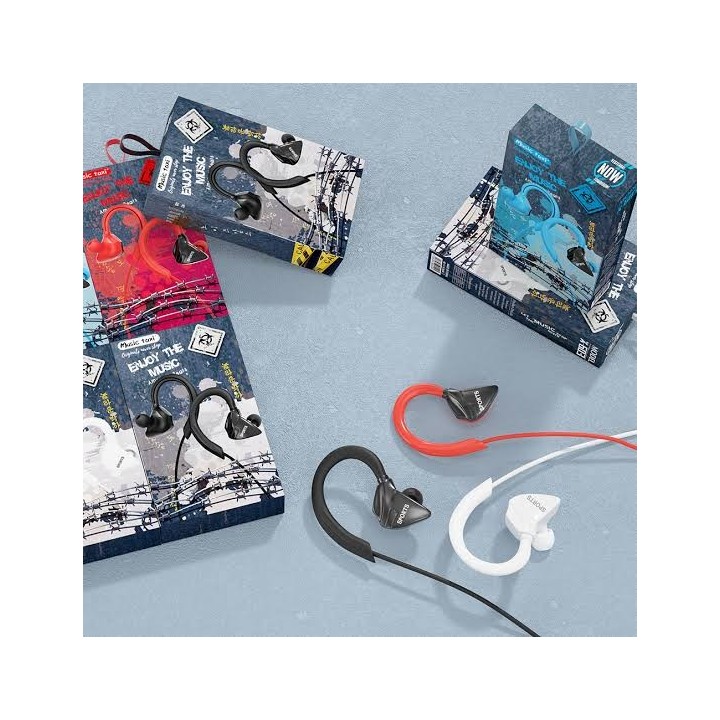 Mobile Earphone Ακουστικά Sport Music Taxi X-603 Black