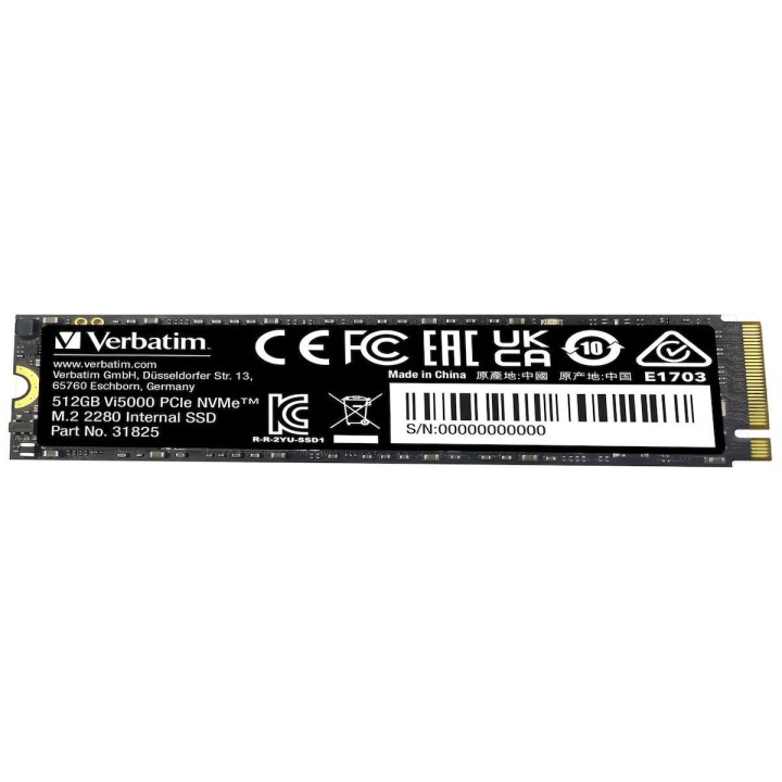 Verbatim Vi5000 SSD 512GB τύπου M.2 με σύνδεση PCI Express 4.0 31825