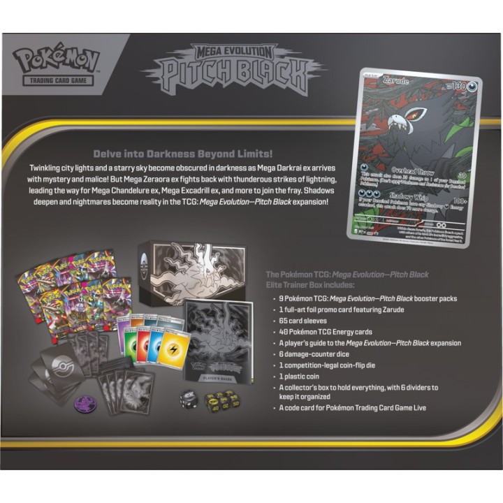 Pokemon TCG Mega Evolution: Pitch Black - Elite Trainer Box