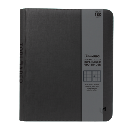 Ultra Pro 9-Pocket Premium Toploader Window Pro-Binder Zippered - Μαύρο(REM16567)