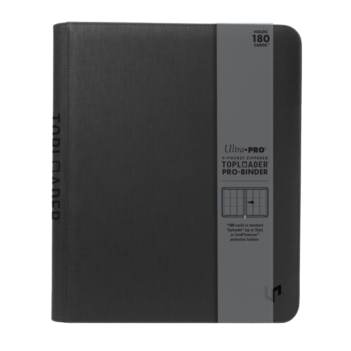 Ultra Pro 9-Pocket Premium Toploader Window Pro-Binder Zippered - Μαύρο(REM16567)