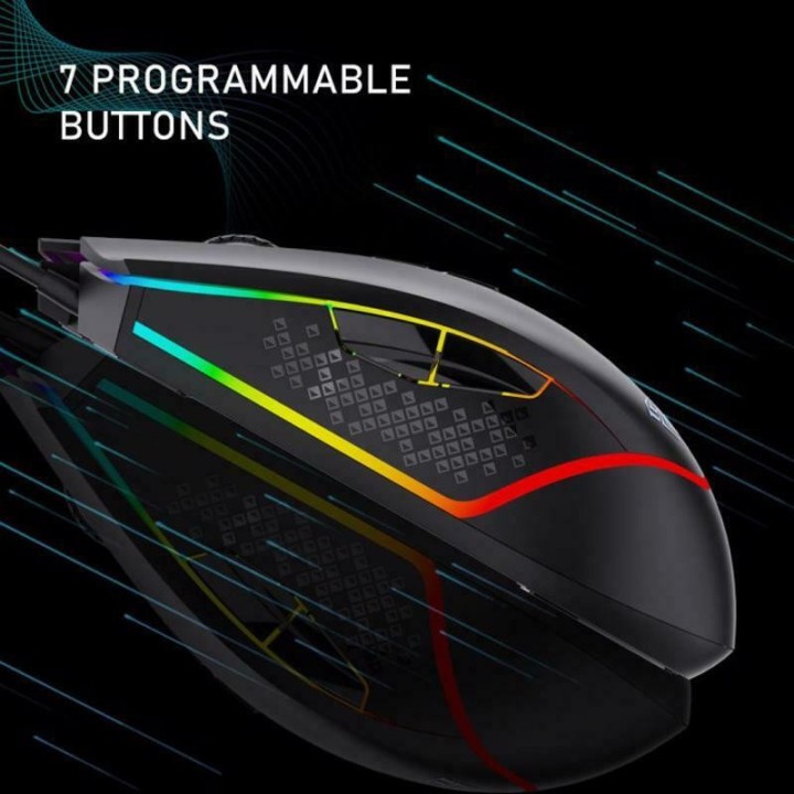 Aula F805 RGB Gaming Ποντίκι 6400 DPI Μαύρο