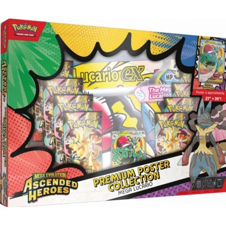 Ascended Heroes Premium Poster Collection Mega Lucario