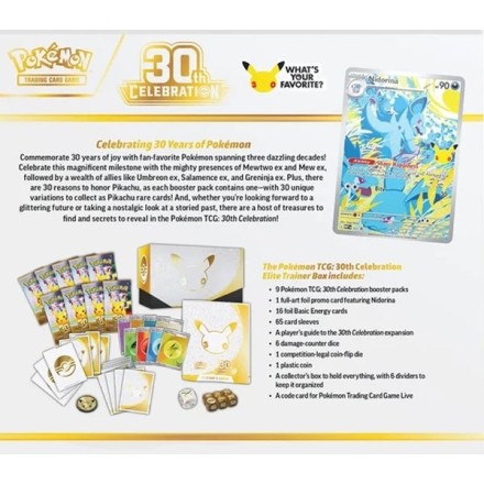 Pokemon TCG 30th Celebration - Elite Trainer Box