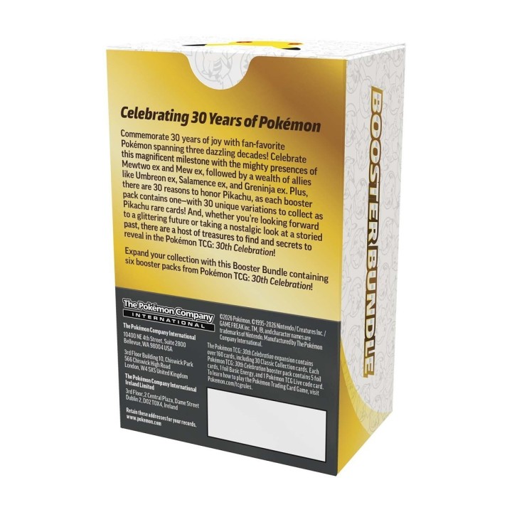 Pokemon TCG 30th Celebration - Booster Bundle (6 Boosters)