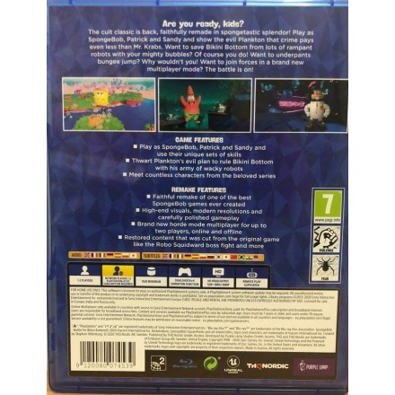 SpongeBob SquarePants: Battle for Bikini Bottom - Rehydrated PS4 GAMES Used-Μεταχειρισμένο