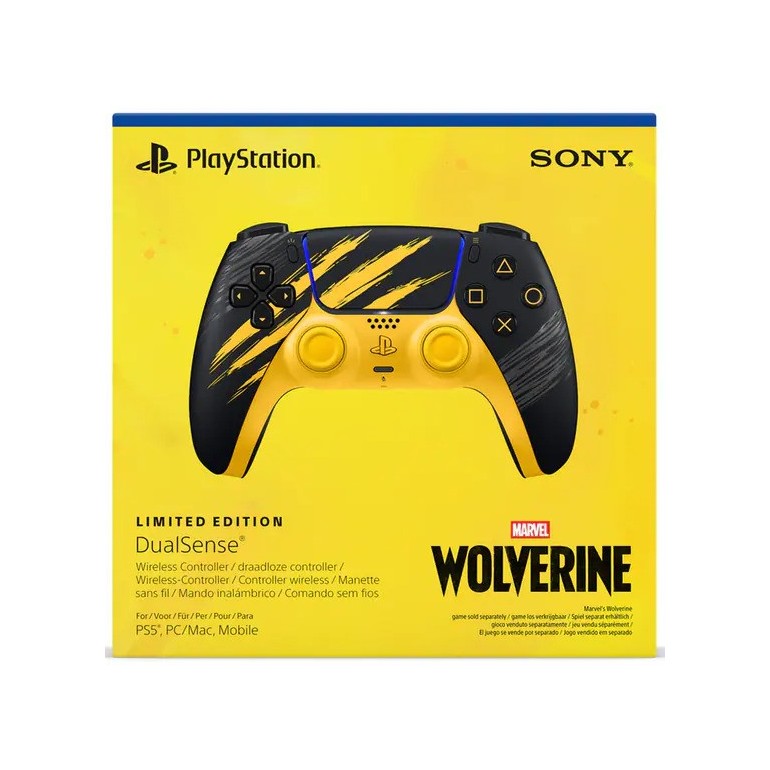 Sony PS5 DualSense Wireless Controller Marvel’s Wolverine Battle Yellow Limited Edition
