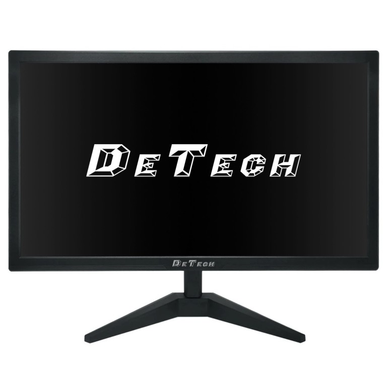 Monitor DeTech 23", 75Hz, Black FHD 1920x1080 (HDMI/VGA)