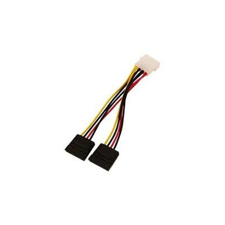Καλώδιο Cable 2xSata 15pin to 5,25 4pin male 0,15M Bulk Logilink CS0007