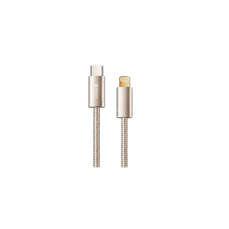 Καλώδιο USB-C σε Lightning 1.2M 100W Μπέζ  BUDIBUDI BUDI-018