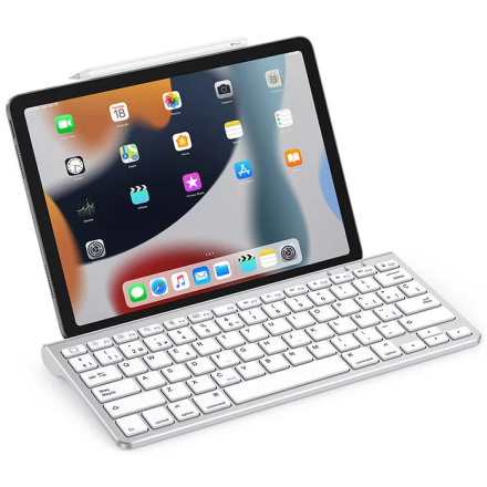 Omoton KB088 Ασύρματο Bluetooth Πληκτρολόγιο για Tablet Αγγλικό US Λευκό