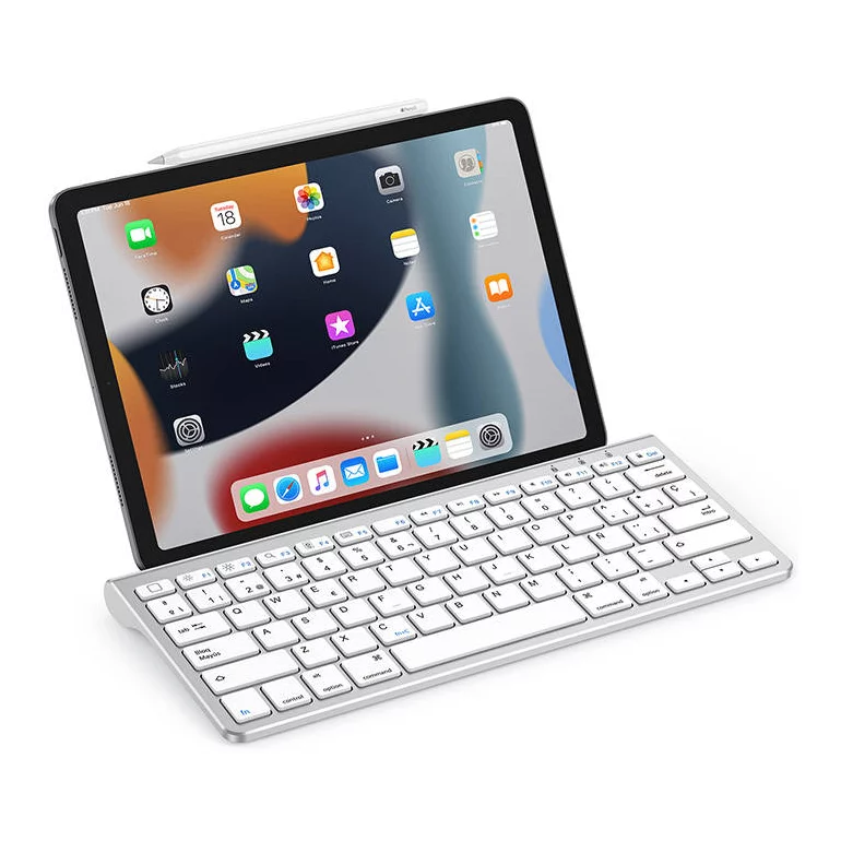 Omoton KB088 Ασύρματο Bluetooth Πληκτρολόγιο για Tablet Αγγλικό US Λευκό
