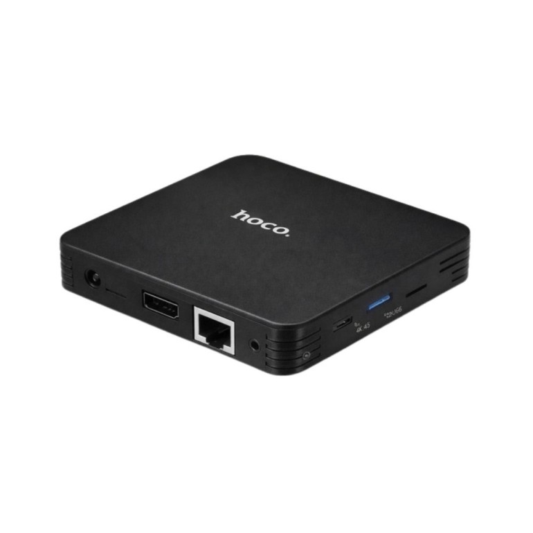 Hoco TV Box DQ10 Plus 4K UHD με WiFi USB 2.0 4GB RAM και 32GB Αποθηκευτικό Χώρο με Λειτουργικό Android 12.0