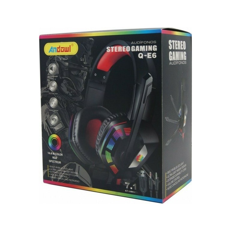 ANDOWL ΕΝΣΥΡΜΑΤΑ ΑΚΟΥΣΤΙΚΑ STEREO GAMING Q-E6