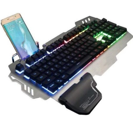 ANDOWL ΕΝΣΥΡΜΑΤΟ ΠΛΗΚΤΡΟΛΟΓΙΟ MECHANICAL GAMING RGB K55