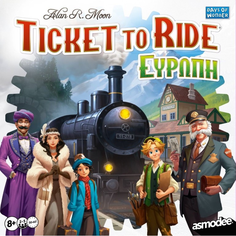 Επιτραπέζιο Παιχνίδι Ticket to Ride Europe για 2-5 Παίκτες 8+ Ετών (Νέα Έκδοση) Refresh KA115833