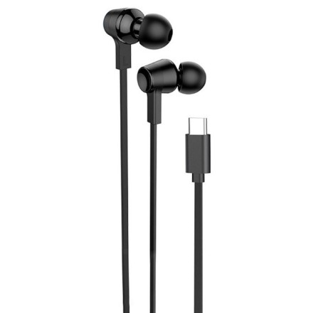 Hoco M86 In-ear Handsfree Ακουστικά με Βύσμα USB-C Μαύρο
