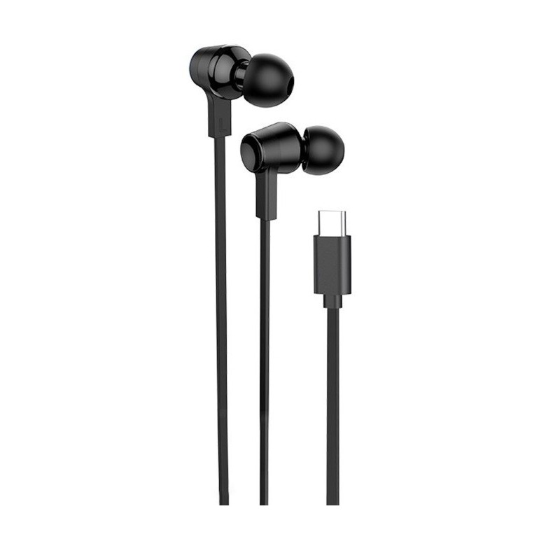 Hoco M86 In-ear Handsfree Ακουστικά με Βύσμα USB-C Μαύρο