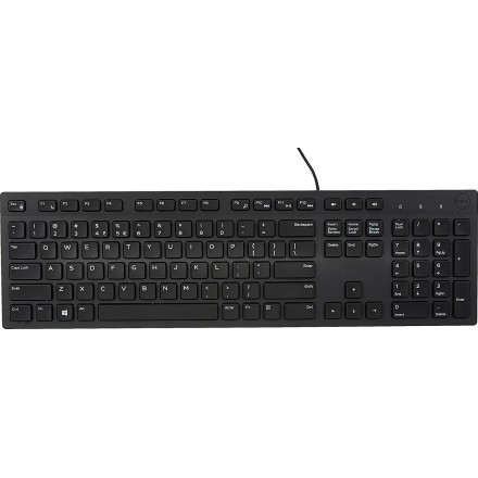 Dell Πληκτρολόγιο KB216 Ενσύρματο (GR) (580-ADHV) (DEL580-ADHV)BLACK
