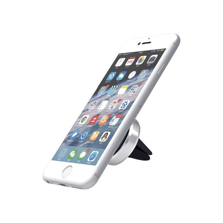 Lamtech Magnetic Air Vent Holder Silver Βάση Κινητού Αυτοκινήτου με Μαγνήτη Ασημί