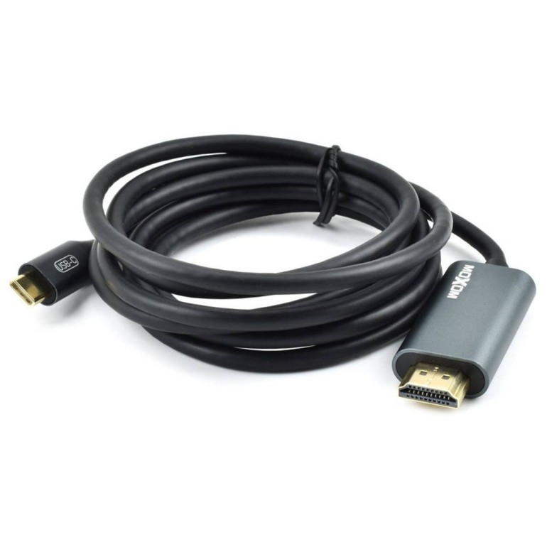 Προσαρμογέας MOXOM (MX-AX29) Type-C σε HDMI / 4K / 1,8m γκρι 1.8 Μέτρα