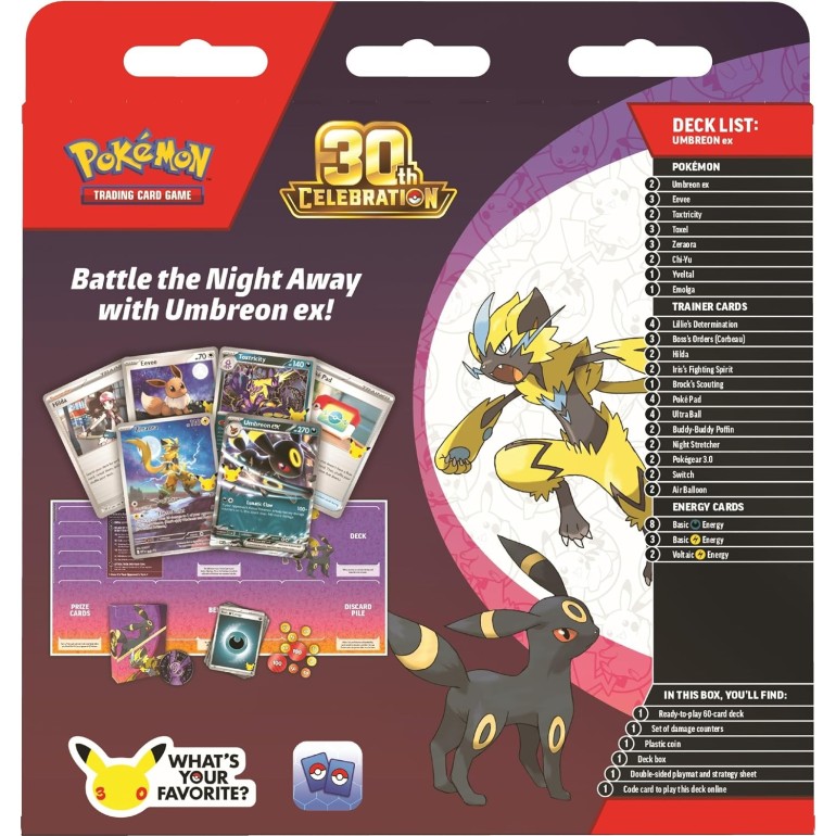 Pokemon 30th Celebration Battle Deck Umbreon ex